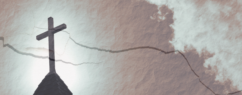 Cracks appearing after church hurt. Recovering from church hurt.
